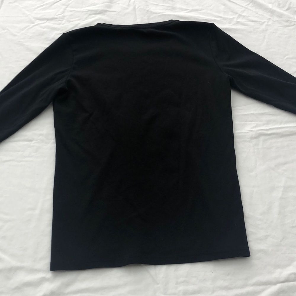 Uniqlo Basic Black Long Sleeve - Picture 3 of 3